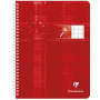 Cahier reliure intégrale déficients visuels 17x22cm 100p séyès noir 2,5mm 10/10