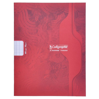 7000, Cahier piqué 17x22 60p séyès 70g