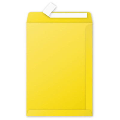 Boite de 200 pochettes Pollen 229x324, adhéclair, jaune soleil