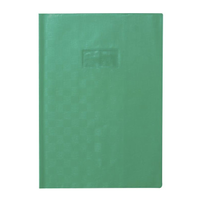 Protège-cahier+Marque-page Grain Madras 22/100ème 21x29,7 vert + porte étiquette