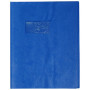 Protège-cahier Grain Cuir 20/100ème 17x22 bleu + porte étiquette