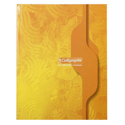7000, Cahier brochure rembordée rigide 17x22 192p séyès 70g