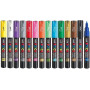 Uniball Posca Pochette 14 marqueurs peinture à eau,encre pigmentation ass, point