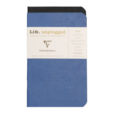 Age Bag DUO set de 2 carnets piqués 7,5x12cm 48p 5x5 assorti