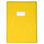 Protège-cahier Cristal Luxe 22/100ème 21x29,7 ransparent jaune + porte étiquette