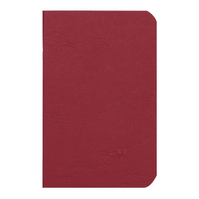 Age Bag carnet piqué 9x14cm 96p ligné rouge