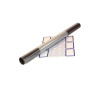 Cristal, Rouleau 3mx0,45m Couvre-livre PVC 80µ avec étiquettes et adhésifs, en P