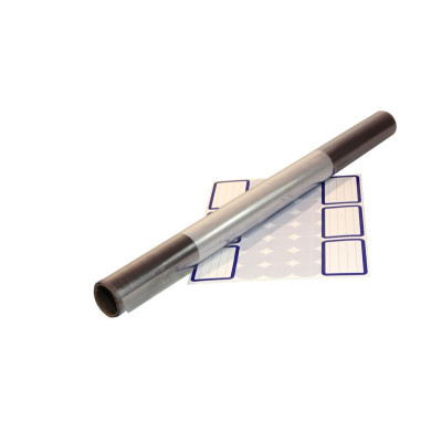 Cristal, Rouleau 3mx0,45m Couvre-livre PVC 80µ avec étiquettes et adhésifs, en P