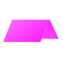 Paquet de 25 marque-place Pollen 85x80 rose fuchsia