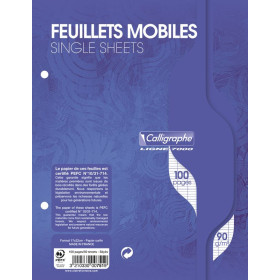 7000, Feuillets mobiles s/film 17x22 100p séyès 90g