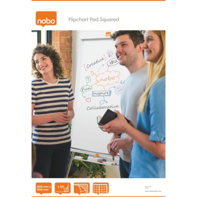 Recharge papier quadrillee 65x100 Nobo, 500 feuilles