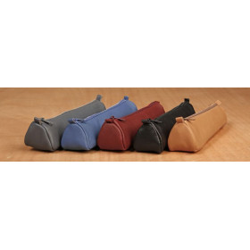 Age Bag trousse cuir trapèze 21x5x5cm assortiment