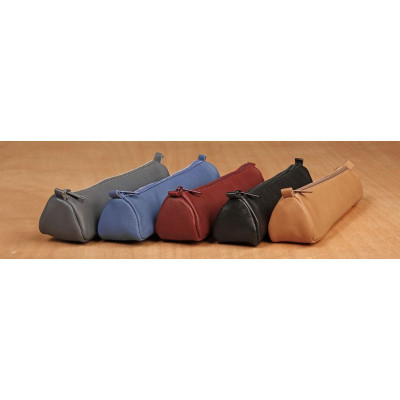 Age Bag trousse cuir trapèze 21x5x5cm assortiment