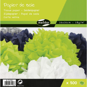 Paquet de soie 500 feuilles 16x16cm assorties