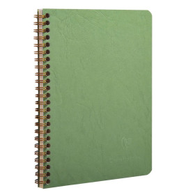 Age Bag carnet reliure intégrale à poches 14,8x21cm 120p détach. ligné vert