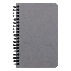 Age Bag carnet reliure intégrale à poches 11x17cm 120p détach. ligné gris