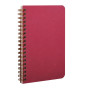 Age Bag carnet reliure intégrale à poches 11x17cm 120p détach. ligné rouge