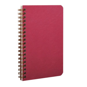 Age Bag carnet reliure intégrale à poches 11x17cm 120p détach. ligné rouge
