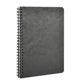 Age Bag carnet reliure intégrale à poches 14,8x21cm 120p détach. ligné gris