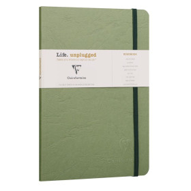 Age Bag Roadbook carnet dos carré collé 14,8x21cm 128p ligné vert