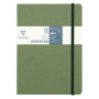 Age Bag My.Essential carnet cousu dos carré 14,8x21cm 192p 5x5 Vert papier ivoir