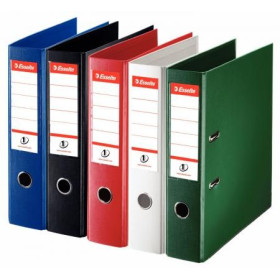 Classeur a levier N°1 Power A4 PP 75 mm Esselte, Assortis classique