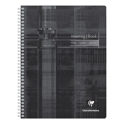 Meeting Book reliure intégrale 22,5x29,7cm 160p détachables pré-imprimées Date+N