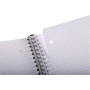 Cahier reliure intégrale 22,5x29,7cm 160p Q.5x5 perfo. 4 trous