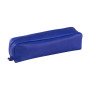 CUIR TEINTE Trousse rectangulaire 21x4x6cm bleu