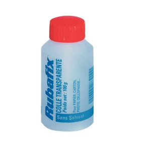 Colle forte transparente RUBAFIX Esselte, pinceau, flacon 1 litre