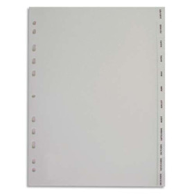 PRG INTERC MENSUEL 12T A4 PP BLANC901610