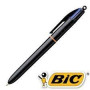 Bic Stylo à bille 4 Couleurs PRO, pointe moyenne rétractable