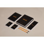 Coffret Rhodia l'essentiel BLACK ligné (4 blocs agrafés ligné +2 crayons)