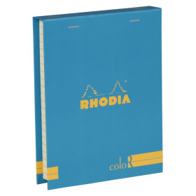 Coffret Rhodia coloR TURQUOISE (3 blocs agrafés coloR ligné +2 crayons)