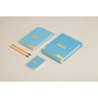 Coffret Rhodia coloR TURQUOISE (3 blocs agrafés coloR ligné +2 crayons)
