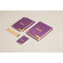 Coffret Rhodia coloR VIOLET (3 blocs agrafés coloR ligné +2 crayons)