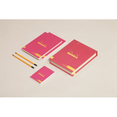Coffret Rhodia coloR FRAMBOISE (3 blocs agrafés coloR ligné +2 crayons)