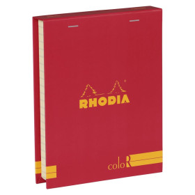 Coffret Rhodia coloR COQUELICOT (3 blocs agrafés coloR ligné +2 crayons)