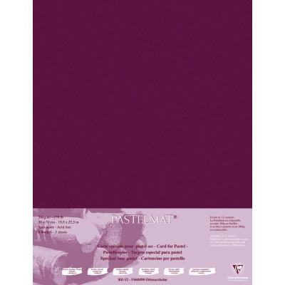 Paquet Pastelmat 50x70 5F 360g Lie de vin