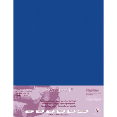 Paquet Pastelmat 50x70 5F 360g Bleu foncé