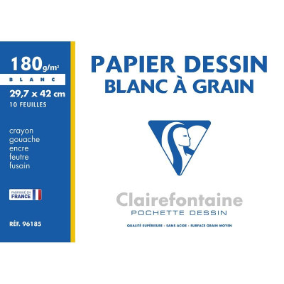Pochette Dessin à Grain A3 10F 180g