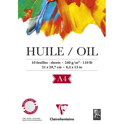 Bloc Huile DIN A4 10F 240g