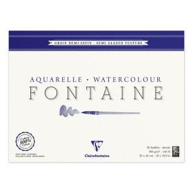 Bloc Fontaine 1/2 satiné 30x40 25F 300g C4 côtés