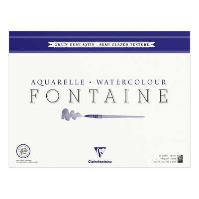 Bloc Fontaine 1/2 satiné 42x56 300g 25F C4 côtés
