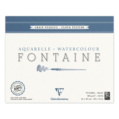 Bloc Fontaine G.Nuageux 24x30 15F 300g C4 côtés