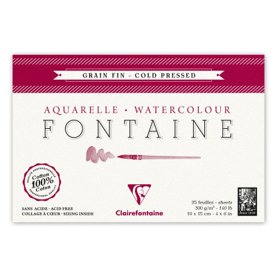 Bloc Fontaine GFin 10x15 25F 300g  Cpost. C4 côtés