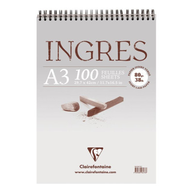 Bloc Ingres Etude vergé A3 100F 80g