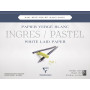 Bloc Ingres-Pastel collé 36x48 25F 130g blanc