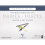 Bloc Ingres-Pastel collé 30x40 25F 130g blanc