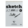Bloc Sketch croquis RI A3 100F 90g ivoire